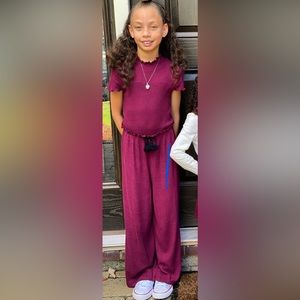 Burgundy Romper from Target Art Class - size 6/6x